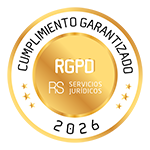 Sello Cumplimiento RGPD garantizado por RS Servicios Jur&iacute;dicos